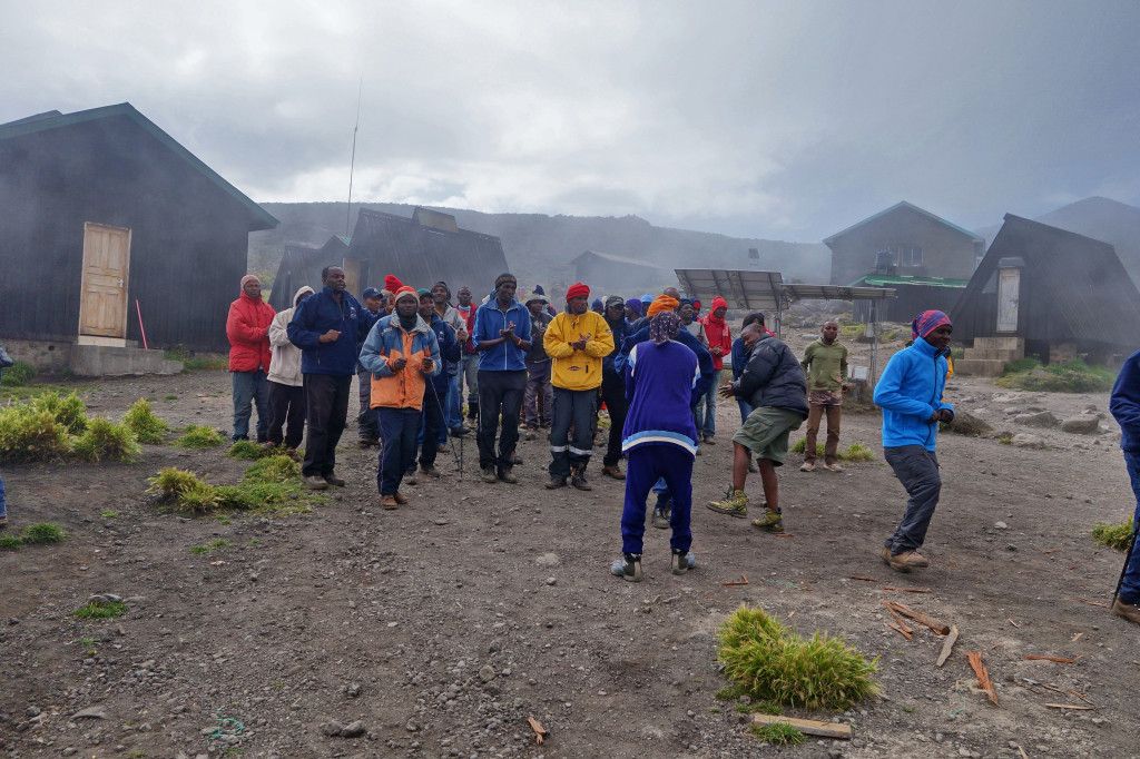 Horombo Hut celebration marangu route mt kilimanjaro