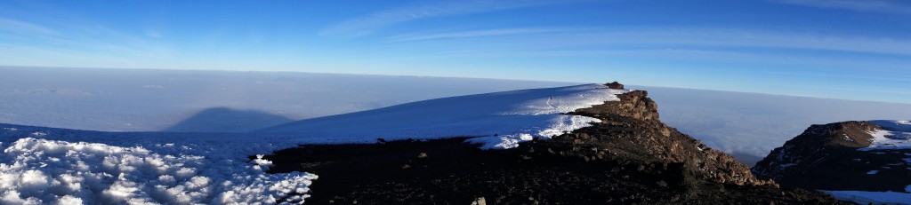 Uhuru Peak Pano Mt Kilimanjaro Tanzania