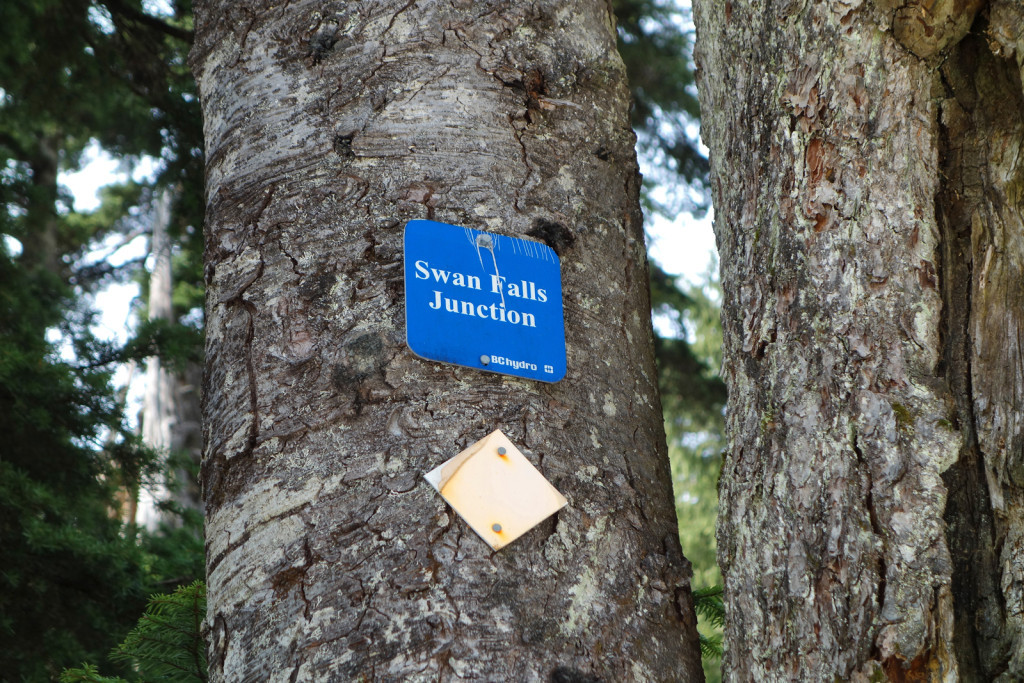 Sign marking the start of eagle ridge