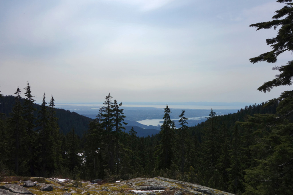View of Vancouver and the Indian Arm from eagle peak