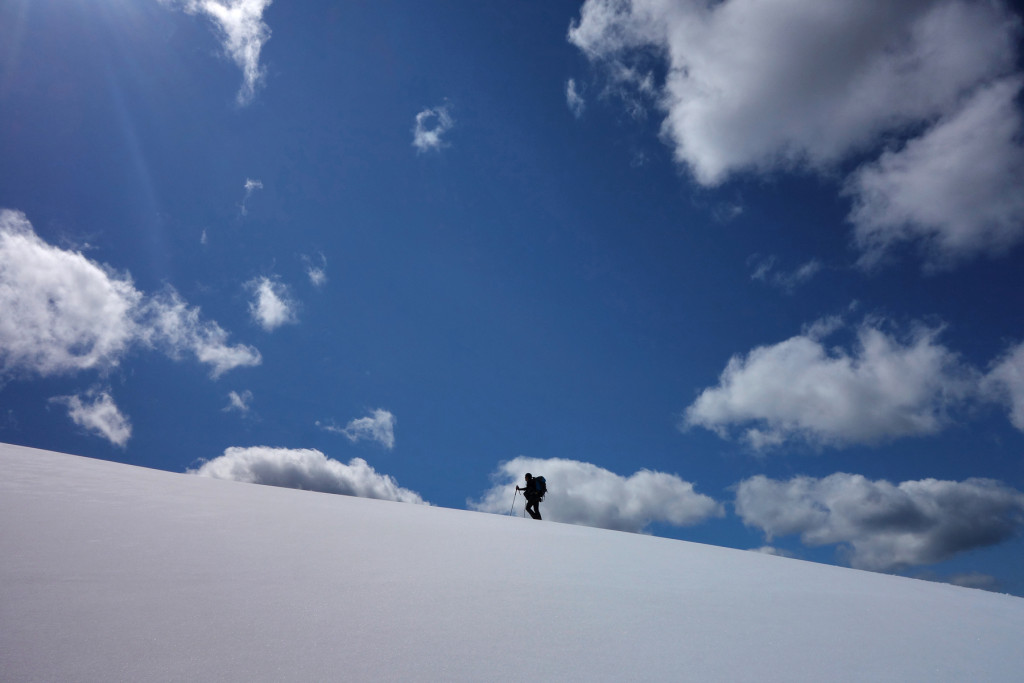 Approaching the Summit of Iago Peak