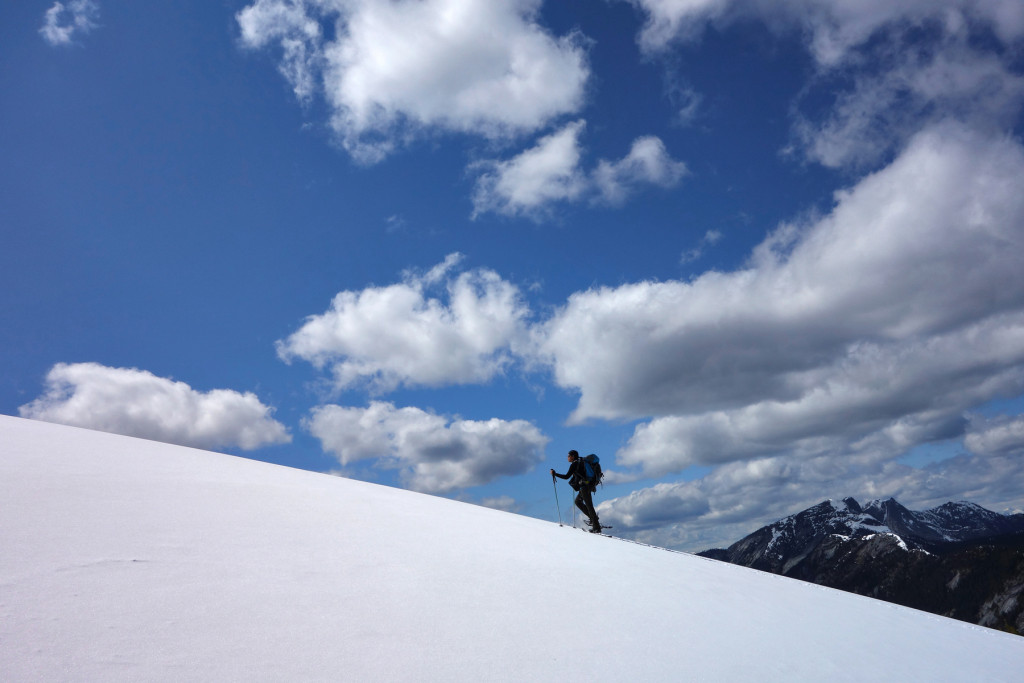 Approaching the Summit of Iago Peak