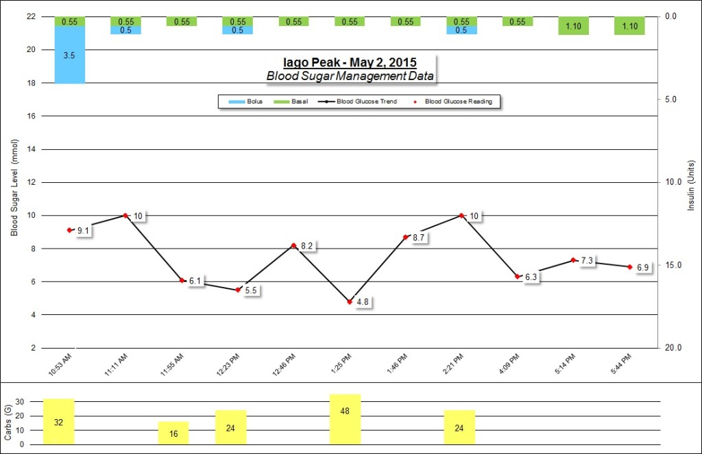 Iago Peak Blood Sugar Management Graphs