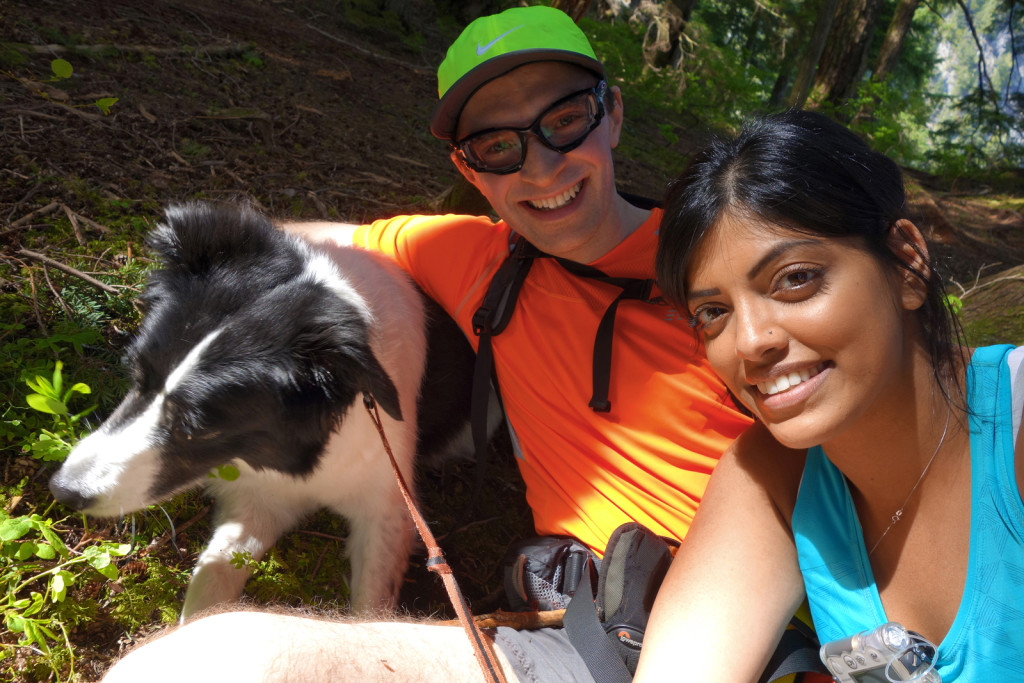 Selfie Attempt with Skeena on the evans peak trail