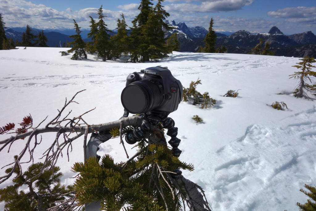 Using the Gorilla Tripod on Iago Peak