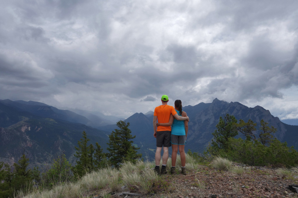 Ryan and I at the Fire Lookout Viewpoint west pavilion