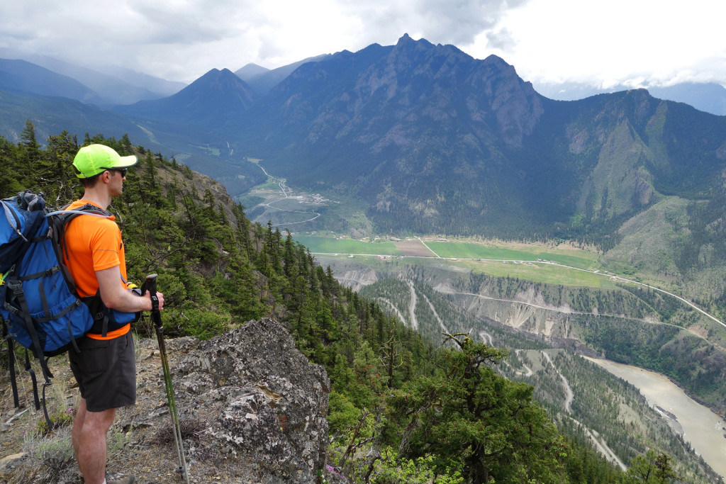 Ryan Looking out into the Fraser Canyon fire lookout trail camelshoof peak