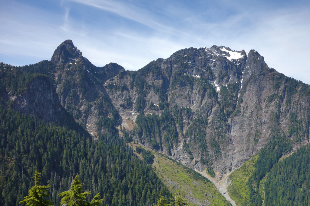 View Blanshard Needle and Edge Peaks from evans peak