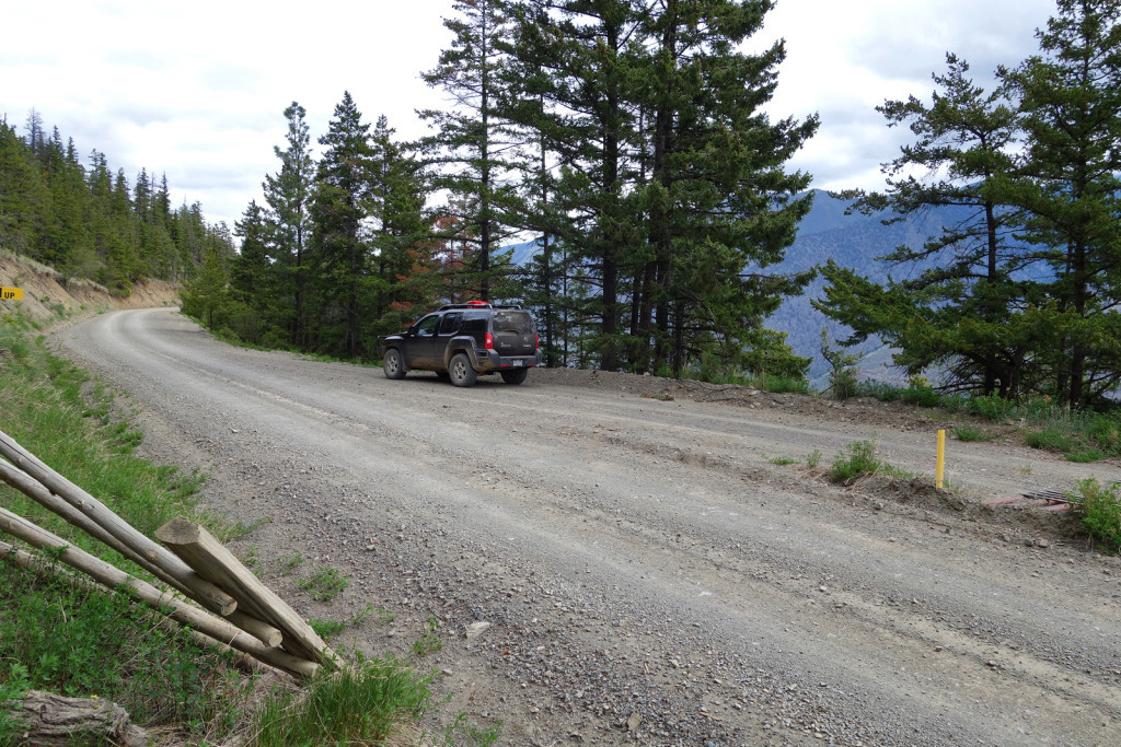 View of Parking Spots Fire Lookout trail west pavilion