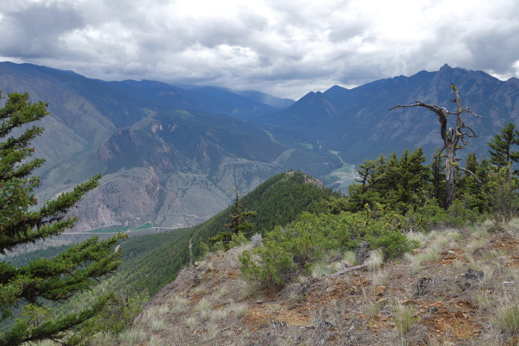 View of the First Viewpoint fire lookout trail west pavilion