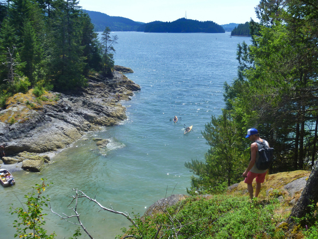 View Between the Twin Islands  indian arm kayak