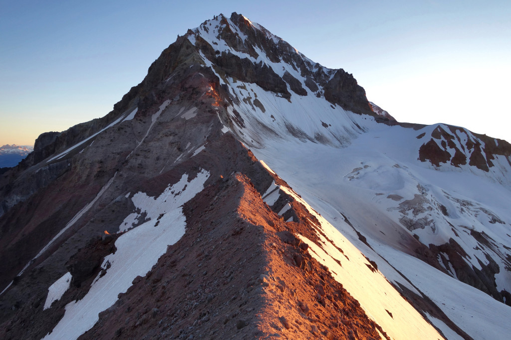 View of Atwell Peak at Sunrise summer solstice garibaldi provincial park little diamond head