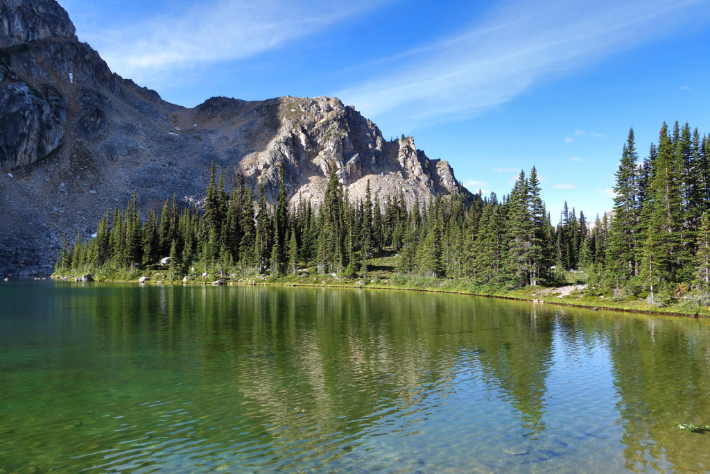 View of Blowdown Lake from out Campsite Duffey highway