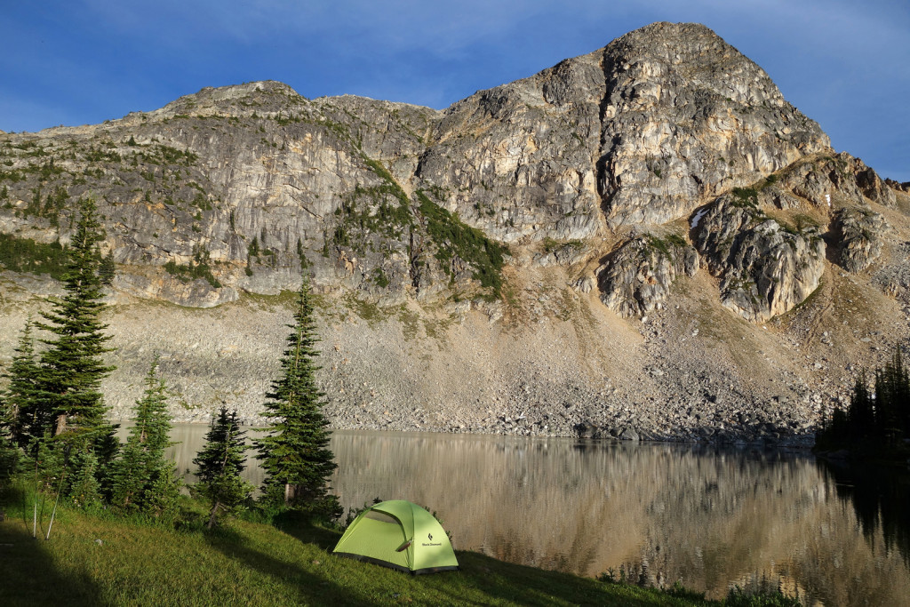 View of Our Camp at Blowdown Lake Duffey Highway Blowdown FSR