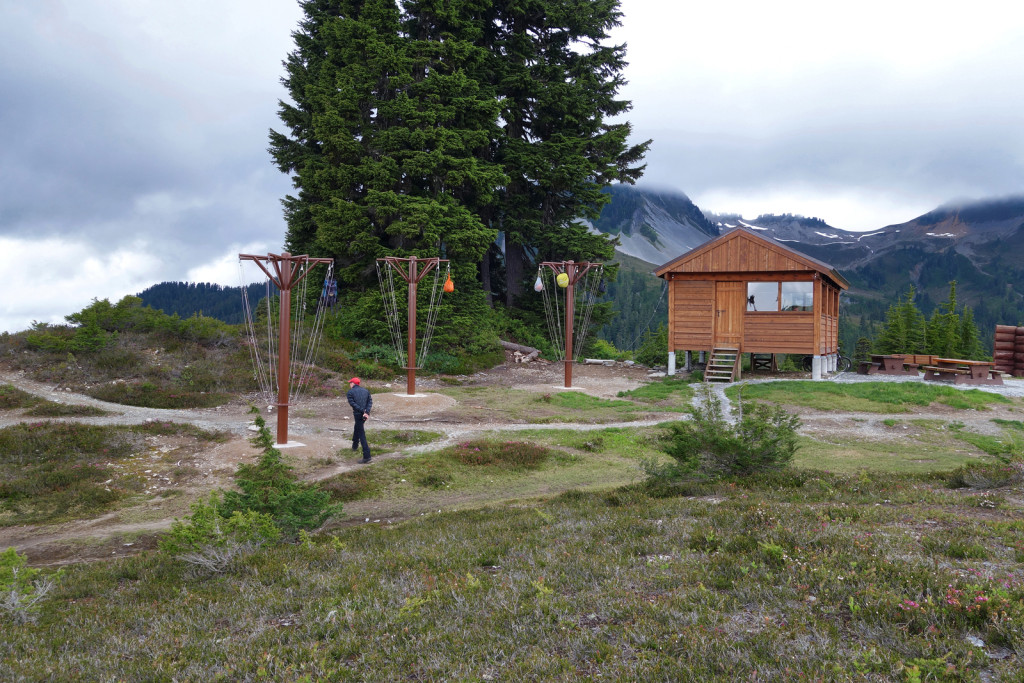 View of Cook Shelter and Bear Hangs Garibaldi Provincial Park