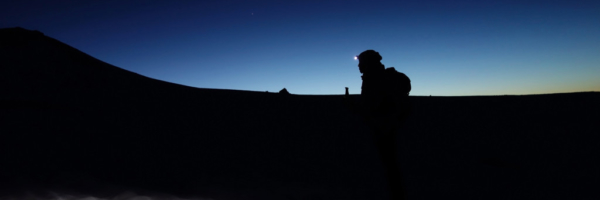 Approaching Little Diamond Head by Headlamp garibaldi provincial park
