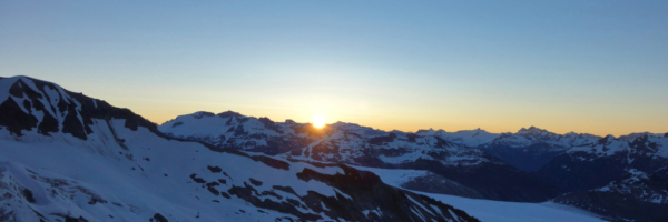 Summer Solstice Sunrise on Little Diamond Head garibaldi provincial park