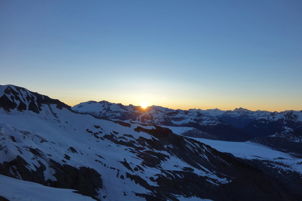 Summer Solstice Sunrise on Little Diamond Head garibaldi provincial park