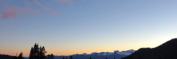 Sunset at Elfin Lakes Hut Garibaldi Provincial Park