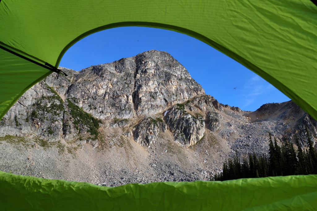 View of Our Camp at Blowdown Lake Duffey Highway Blowdown FSR