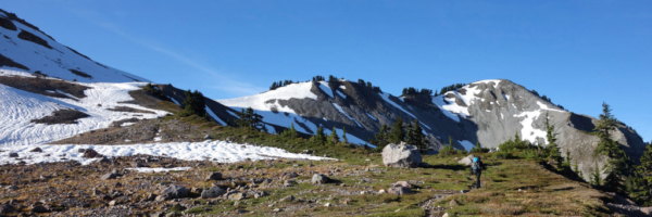 Trail Continuing to the Saddle little diamond head garibaldi provincial park
