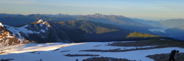 View of Columnar, Paul Ridge, and Sky Pilot in the Background little diamond head garibaldi provincial park