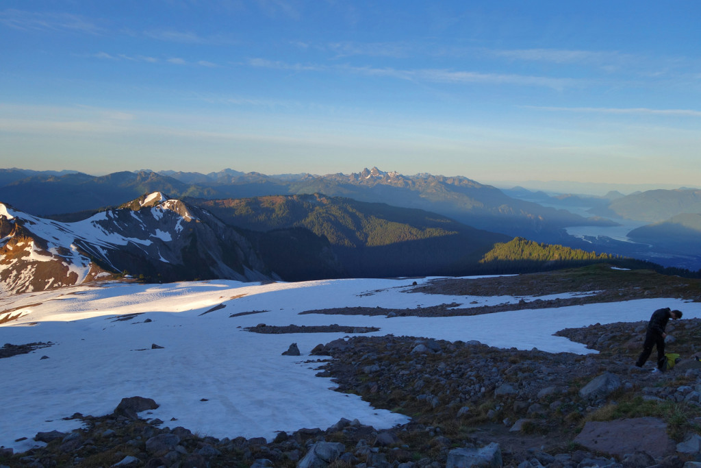 View of Columnar, Paul Ridge, and Sky Pilot in the Background little diamond head garibaldi provincial park