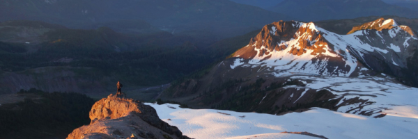 View from Little Diamond Head at Sunrise garibaldi provincial park