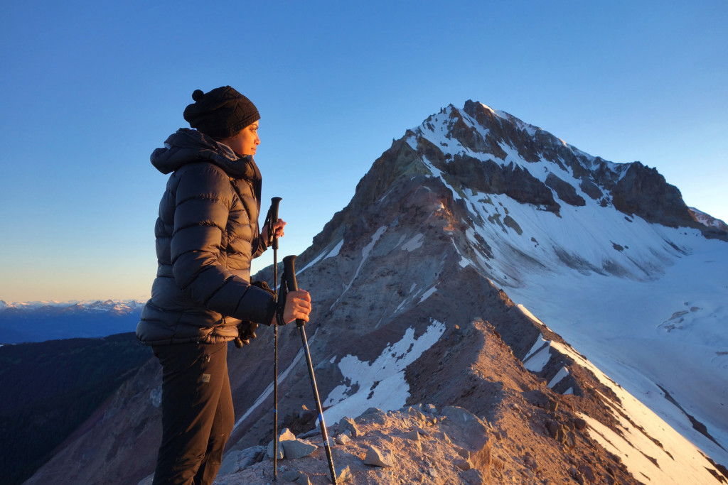 View of Atwell Peak at Sunrise summer solstice little diamond head garibaldi provincial park