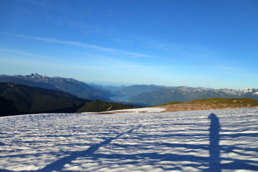 View of Sky Pilot, Howe Sound, and the Tantalus Range garibaldi provincial park little diamond head