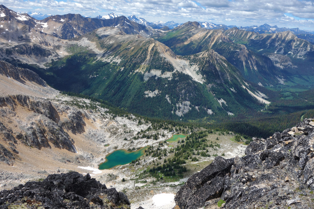 View of Joffre Group from Gotcha Peak Blowdown FSR Duffey Highway