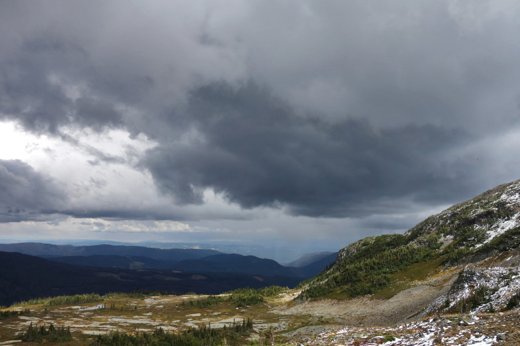 Dark Clouds in Illal Meadows Coquihalla Highway