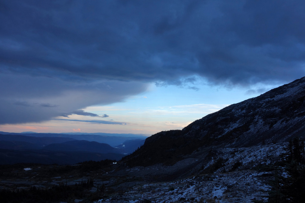 Illal Meadows Dark Clouds Coquihalla Highway