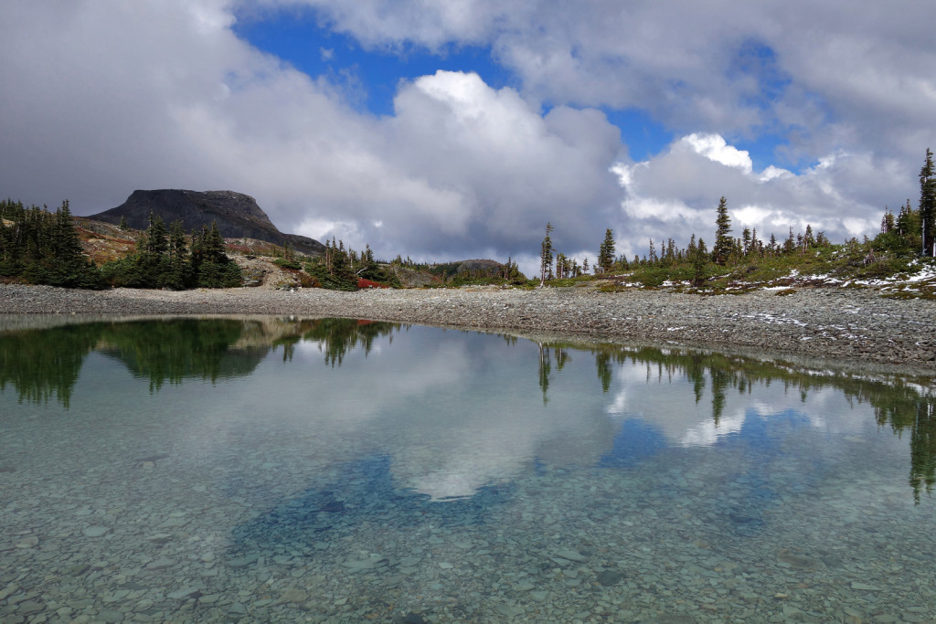 View of a Tarn Near Jim Kelly Peak Coquihalla Highway