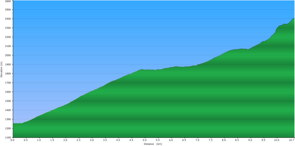 Frosty Mountain - Elevation Profile