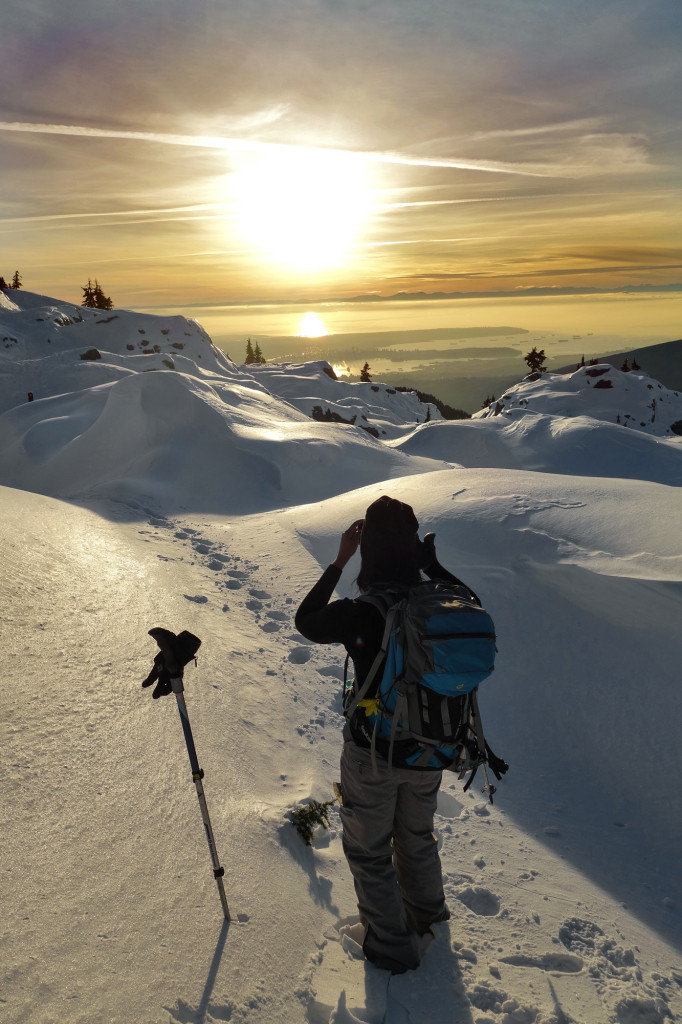 Sunset on Mt. Seymour, adventures of a t1d, ashika parsad, type 1 diabetes, hiking bc, north shore