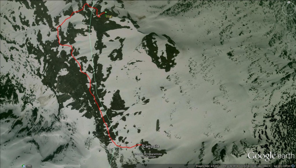 Illal Peak – Google Earth Birdseye