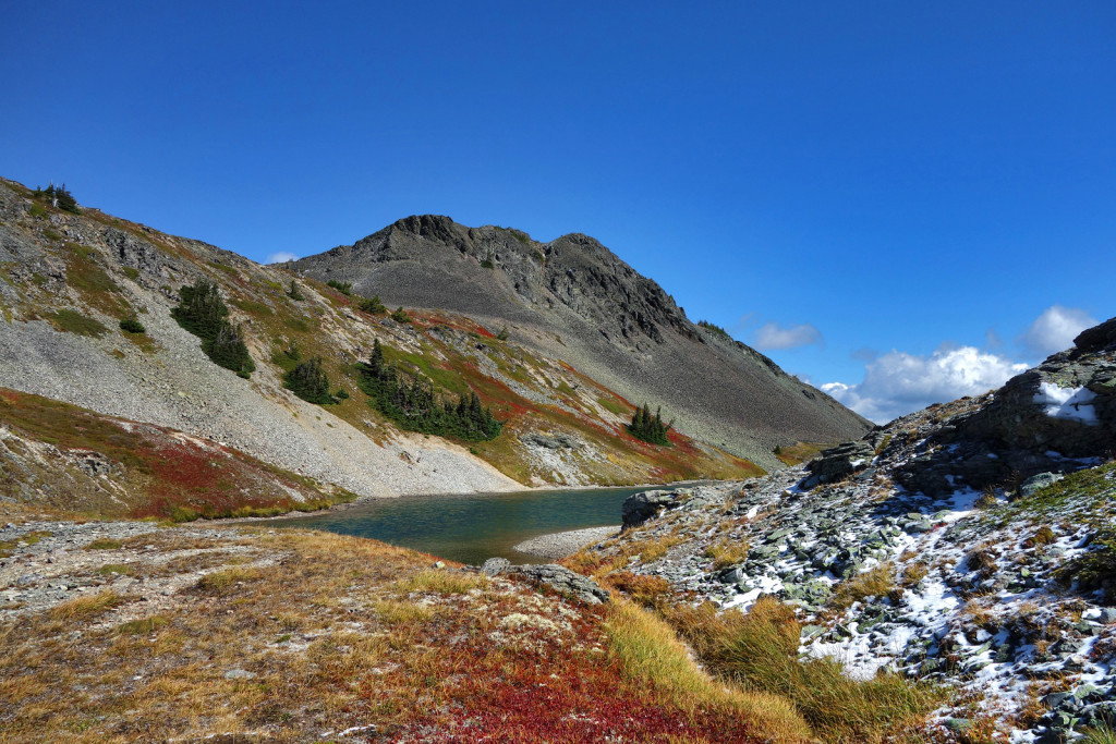 Large Tarn Near Illal Peak Illal Meadows Coquihalla Highway