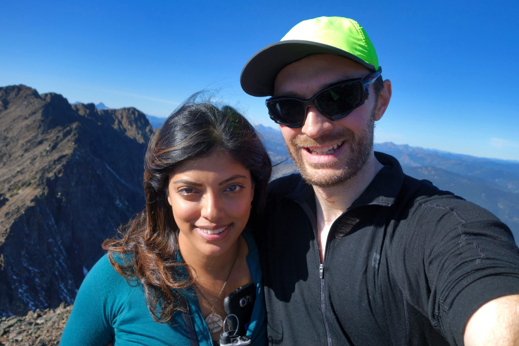 Ryan and I on the Frosty Summit Manning Park Golden Larches