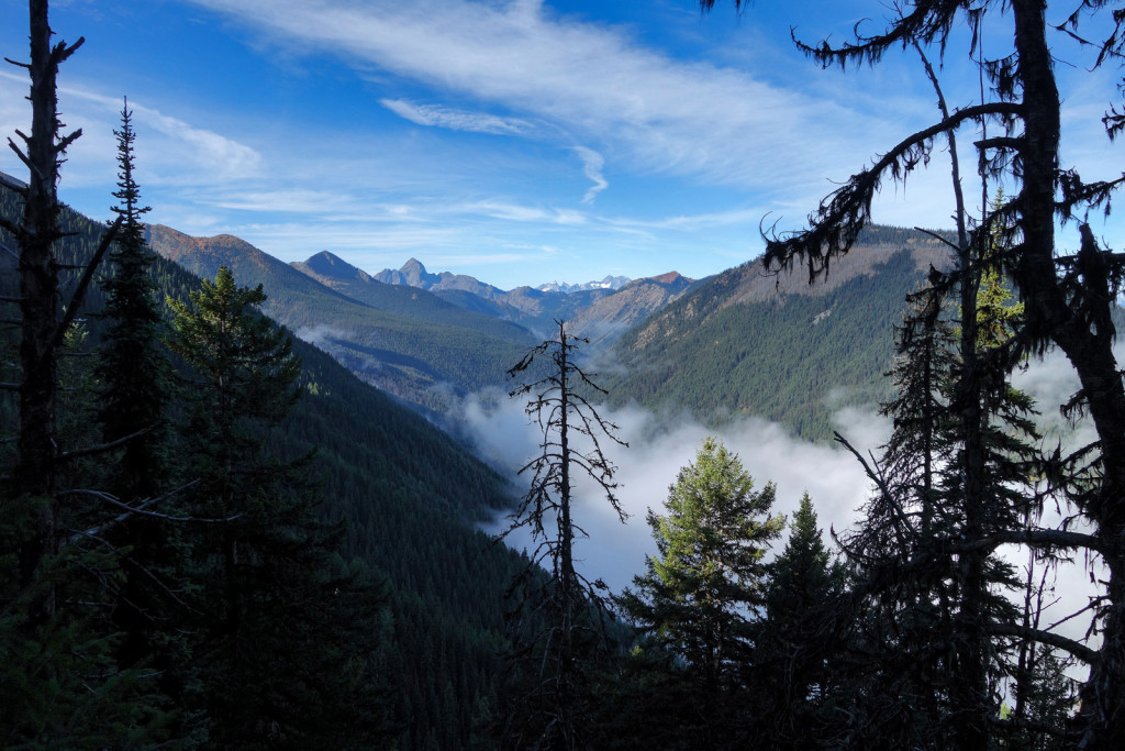 View of Lightning Lakes from the Frosty Trail Manning Park Golden Larches