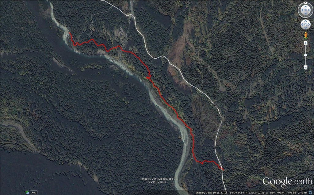 Pebble Creek Hot Springs Google Earth Birdseye View