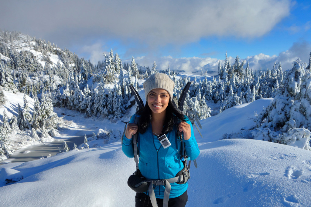 Adventures of a T1D, Type 1 diabetes, Ashika Parsad, Hiker, Adventurer, Mt. Seymour, North Shore, Winter, hiking, snow conditions north shore