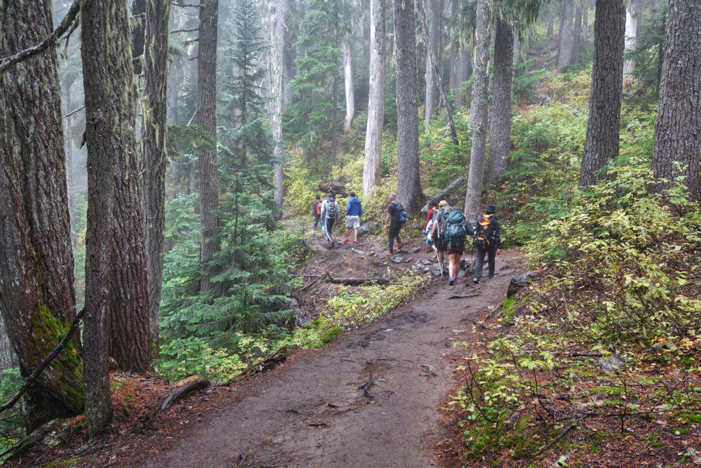 Crowds Along the Garibaldi Lake Trail